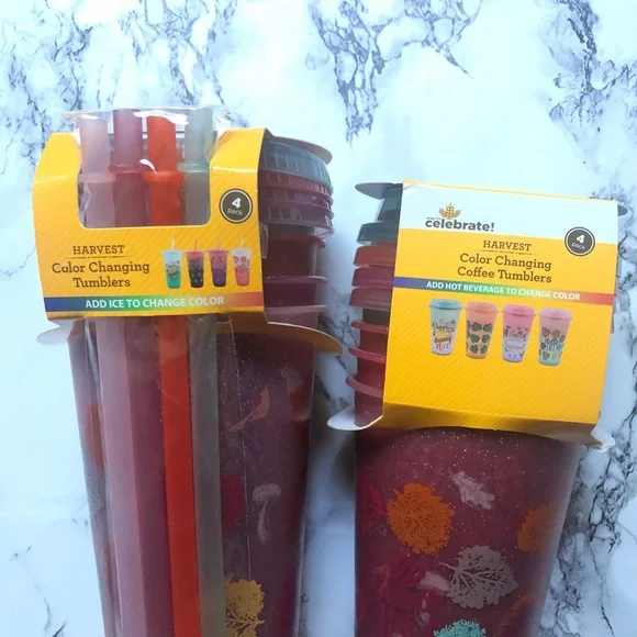 Harvest Color Changing Tumblers NEW - Picture 6 of 8